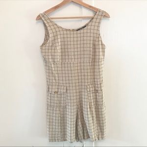 Vintage Grid Romper